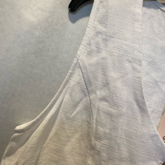 Aqua white button-down vest NWT L - Picture 3 of 6